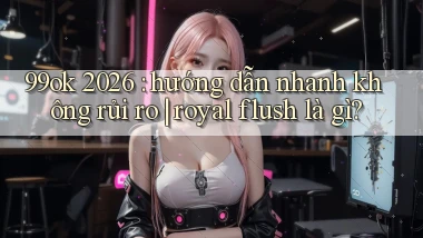 99ok 2026 hướng dẫn nhanh không rủi ro royal flush là gì