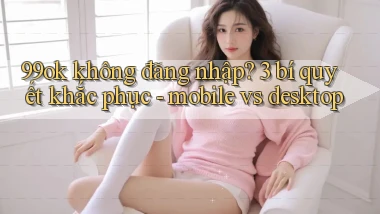 99ok không đăng nhập 3 bí quyết khắc phục   mobile vs desktop