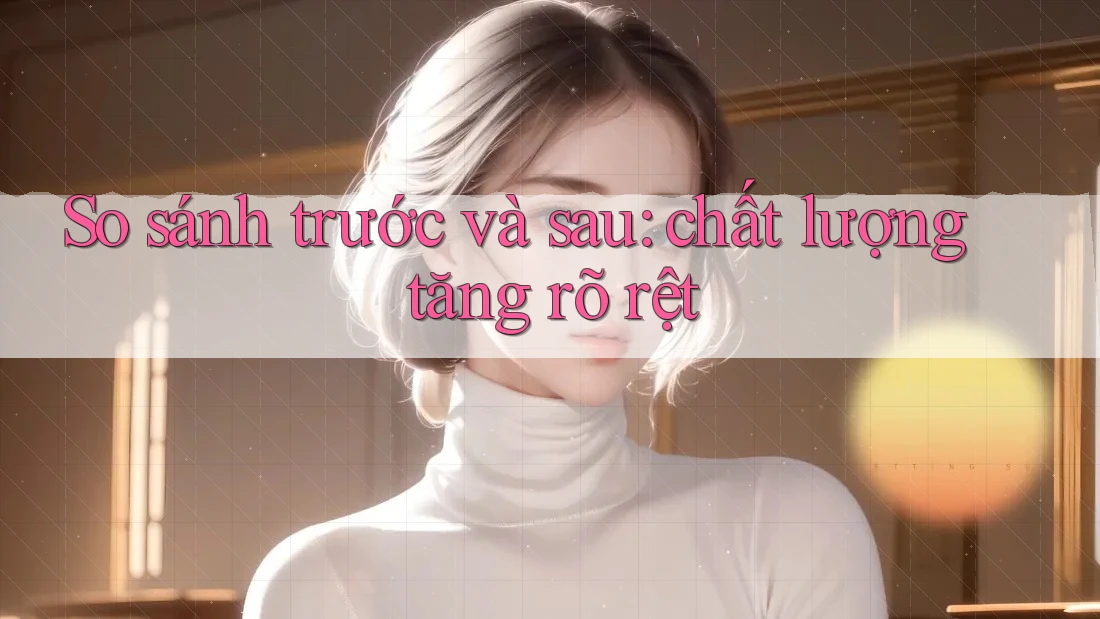 So sánh trước và sau: chất lượng tăng rõ rệt