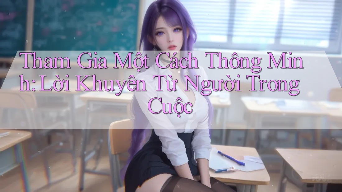 Tham Gia Một Cách Thông Minh: Lời Khuyên Từ Người Trong Cuộc Tham Gia Một Cách Thông Minh: Lời Khuyên Từ Người Trong Cuộc